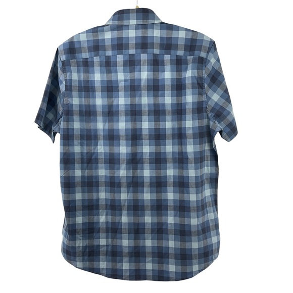 Lee Mens Medium Woven Stretch Shirt Multi Color Plaid Short Sleeve New W… - Picture 2 of 4